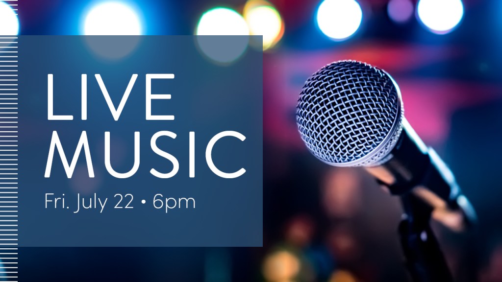 Live Music at Acorn Grill + Terrace on July 22