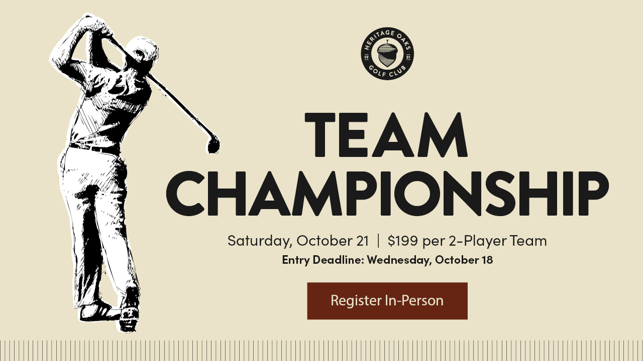 Team Championship on October 21